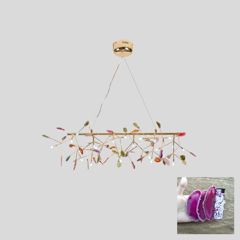 Agate candelabru  Colorful Branching