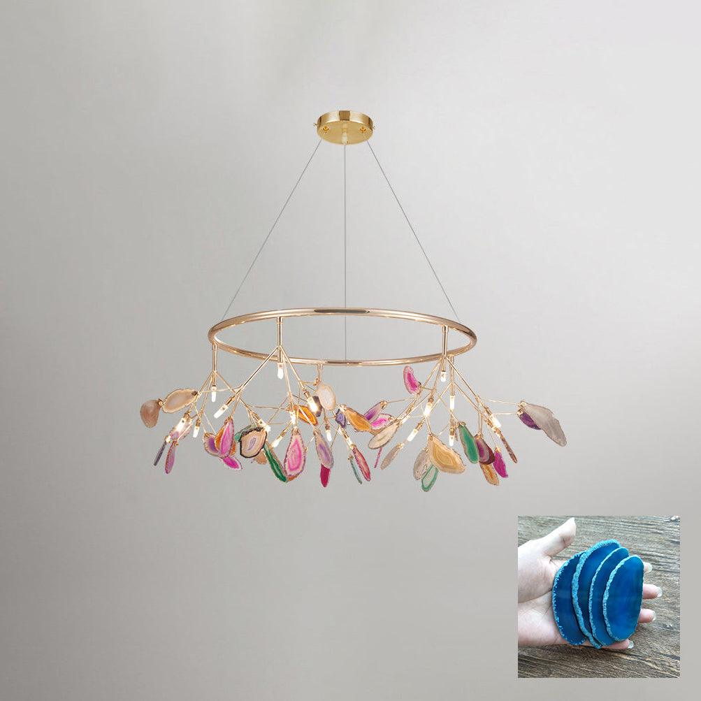 Agate candelabru  Colorful Branching