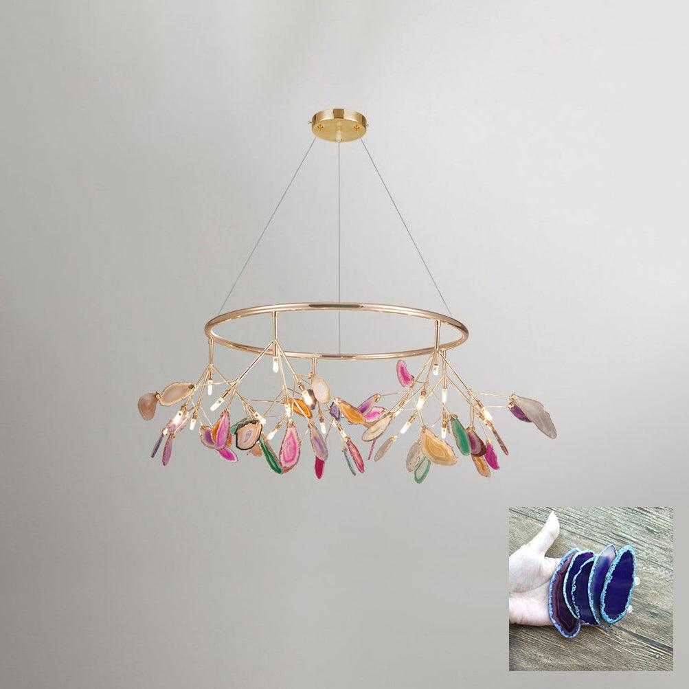 Agate candelabru  Colorful Branching