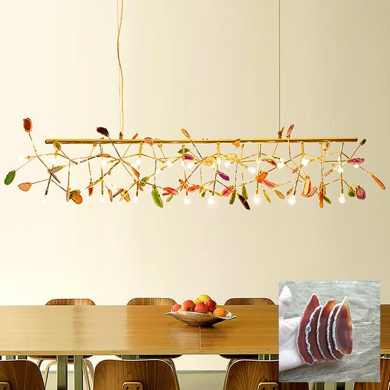 Agate candelabru  Colorful Branching