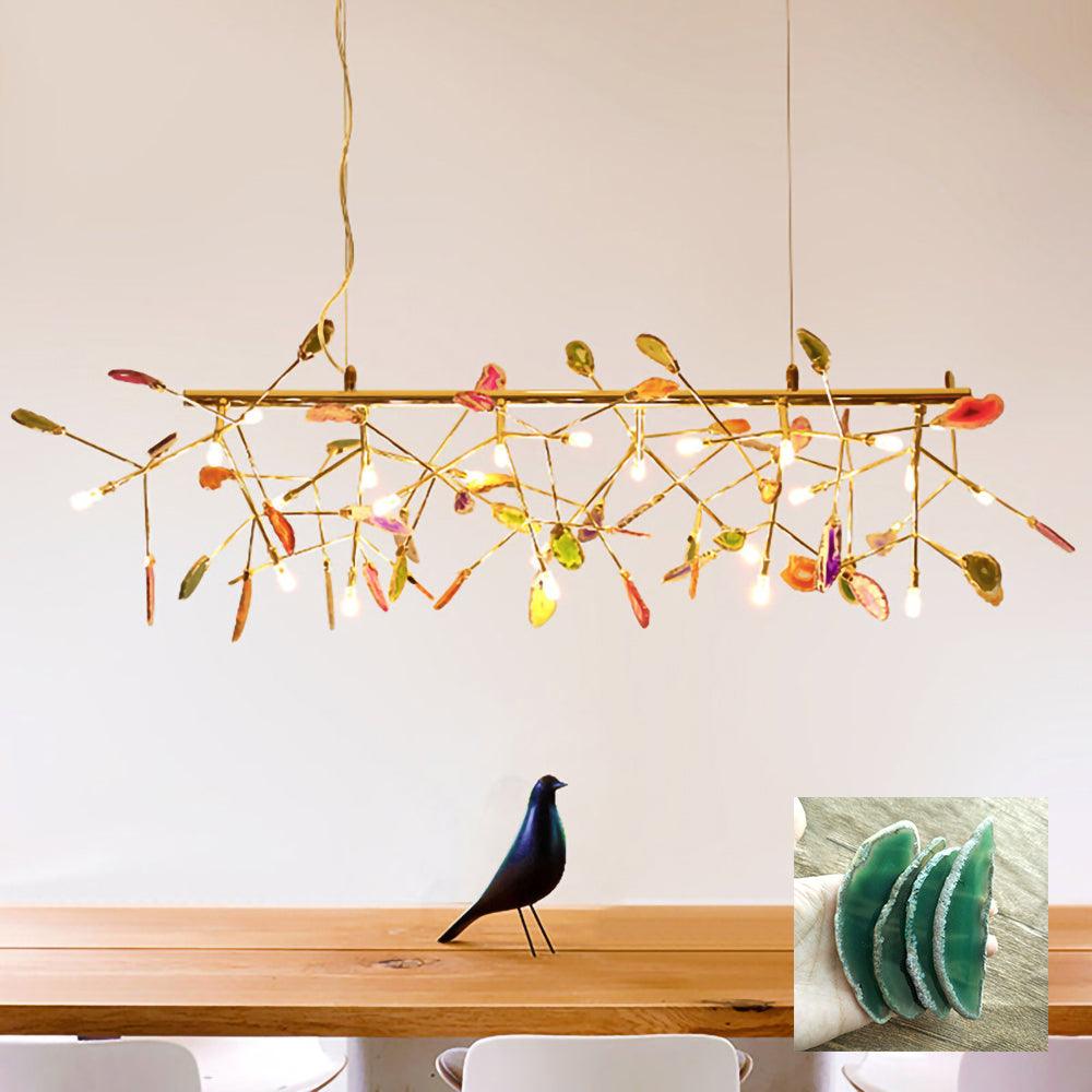 Agate candelabru  Colorful Branching