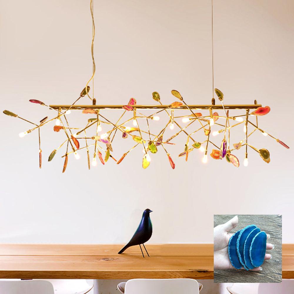 Agate candelabru  Colorful Branching