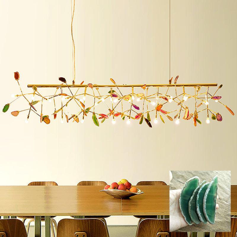 Agate candelabru  Colorful Branching
