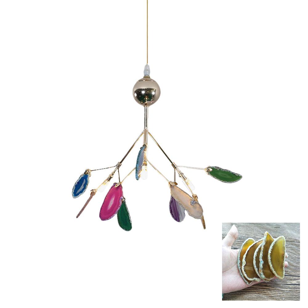 Agate candelabru  Colorful Branching
