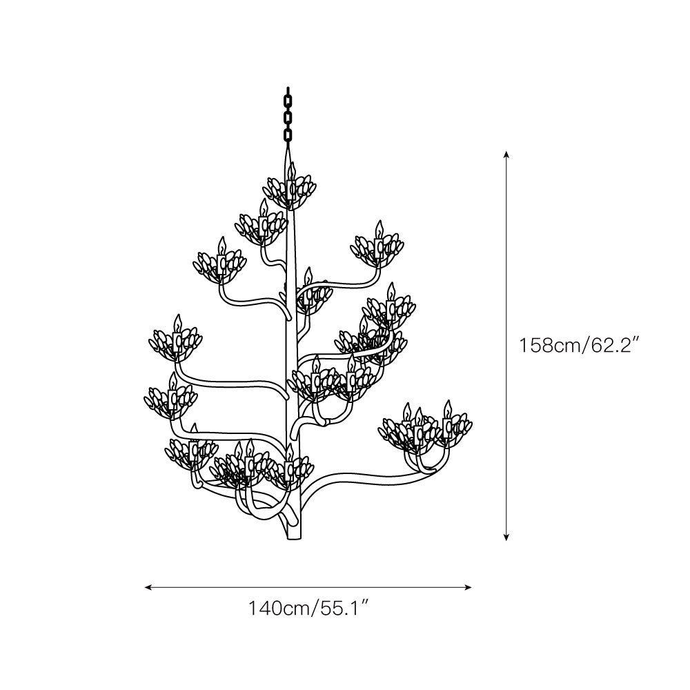 Agave candelabru  Postmodern de lux Americana de cristal