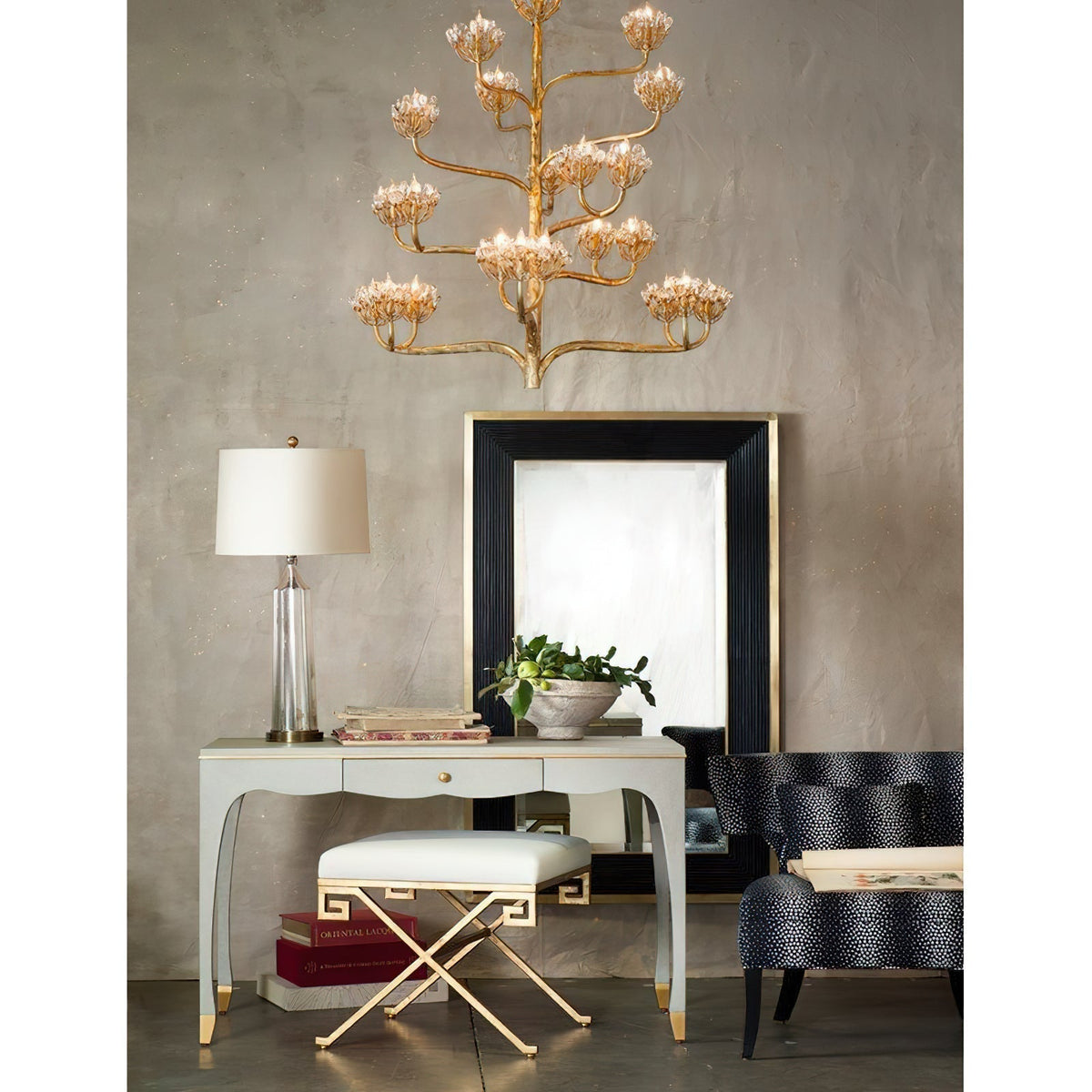 Agave candelabru  Postmodern de lux Americana de cristal