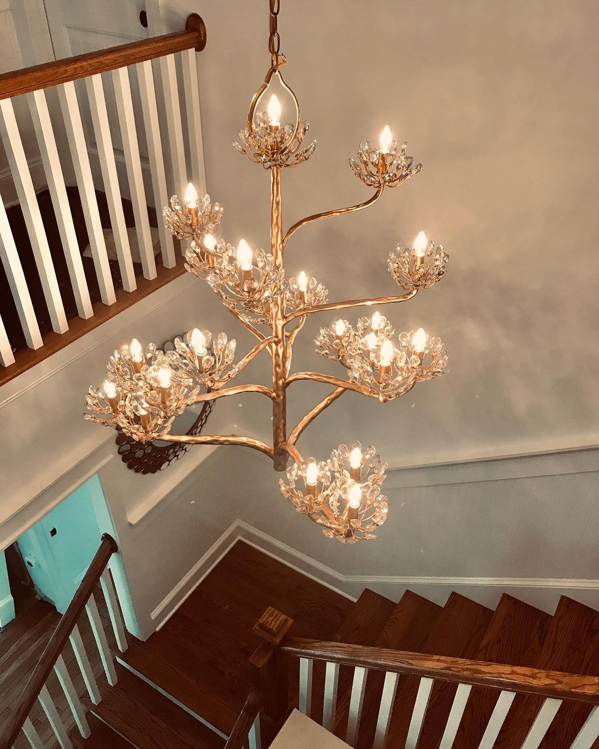 Agave candelabru  Postmodern de lux Americana de cristal