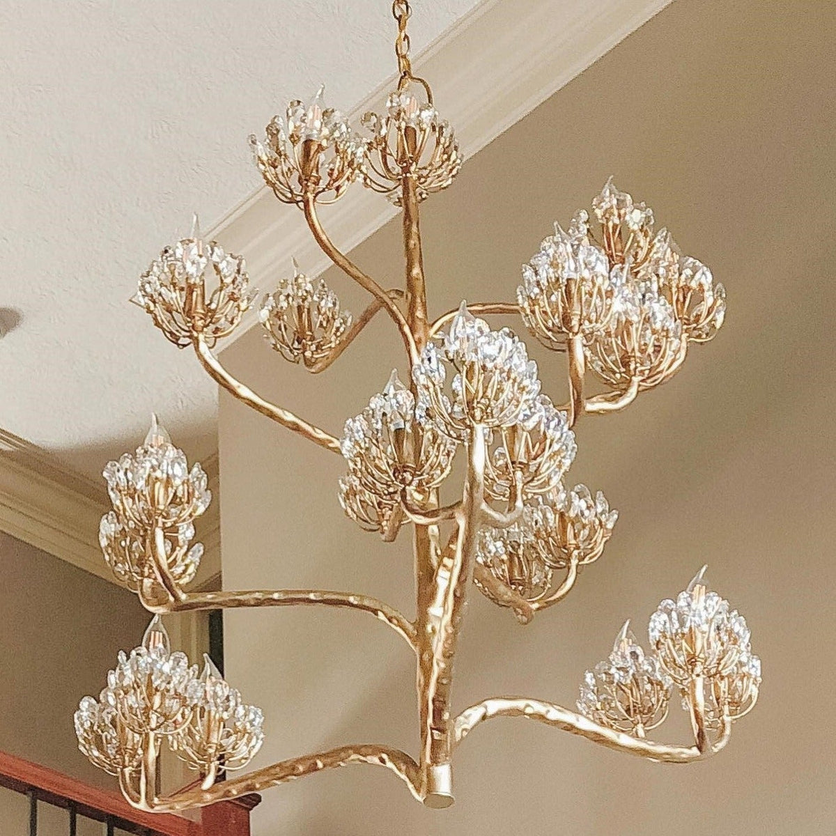 Agave candelabru  Postmodern de lux Americana de cristal