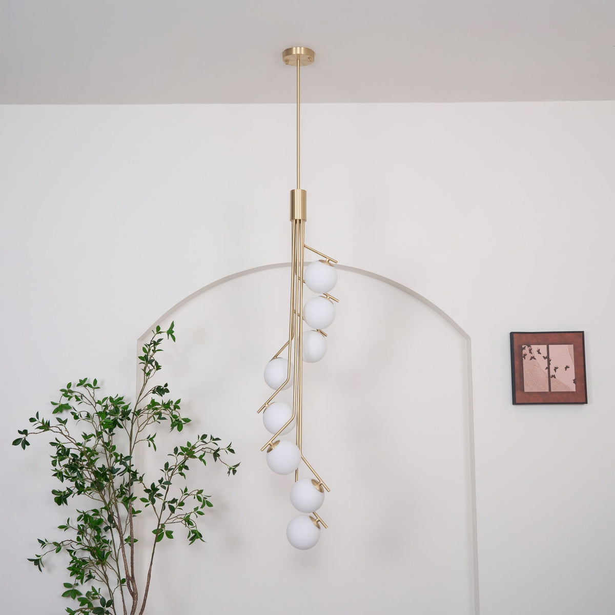 Ageet lampă suspendată modernă, minimalistă din sticlă