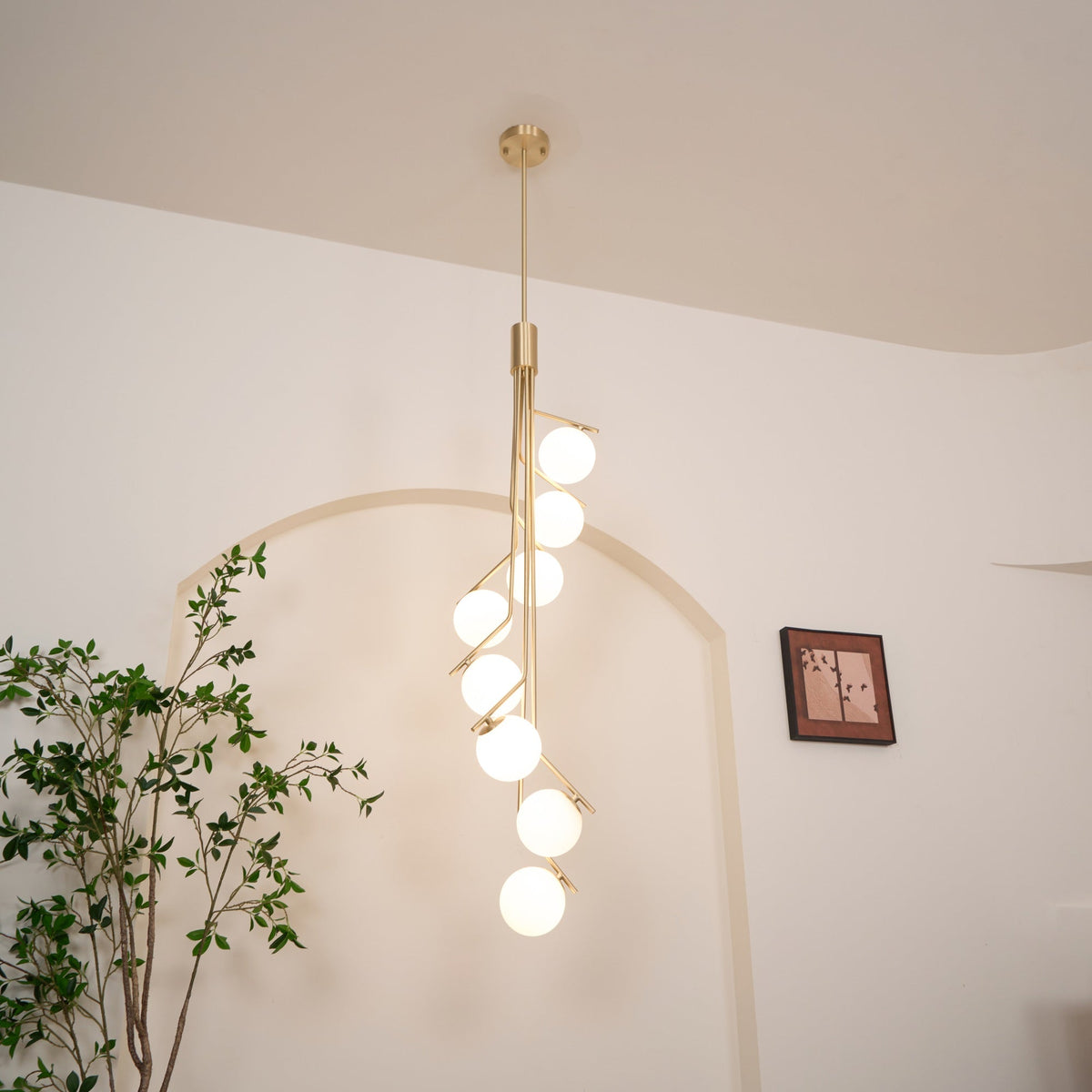 Ageet lampă suspendată modernă, minimalistă din sticlă