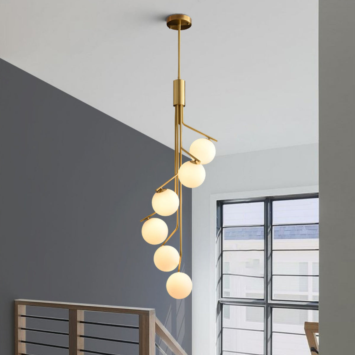 Ageet lampă suspendată modernă, minimalistă din sticlă