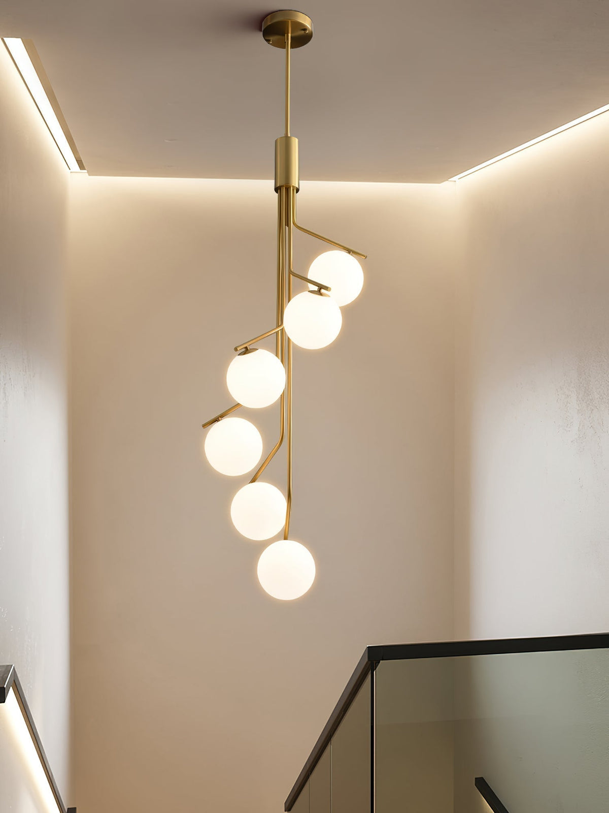 Ageet lampă suspendată modernă, minimalistă din sticlă