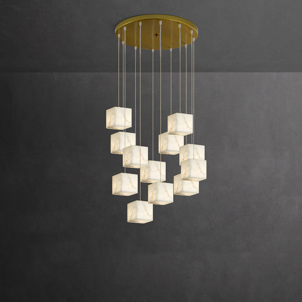 Avi lampă suspendată LED modernă cu Abajur din alabastru, Geometrică Reglabilă, pentru Bucătărie, alb, 8 Stiluri