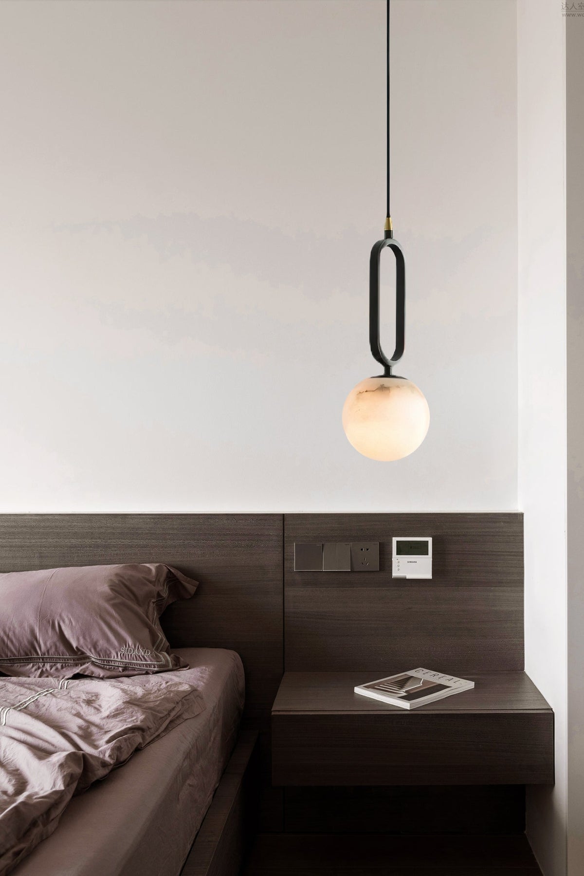 Gloruvyd lampă suspendată sferică minimalistă din alabastru