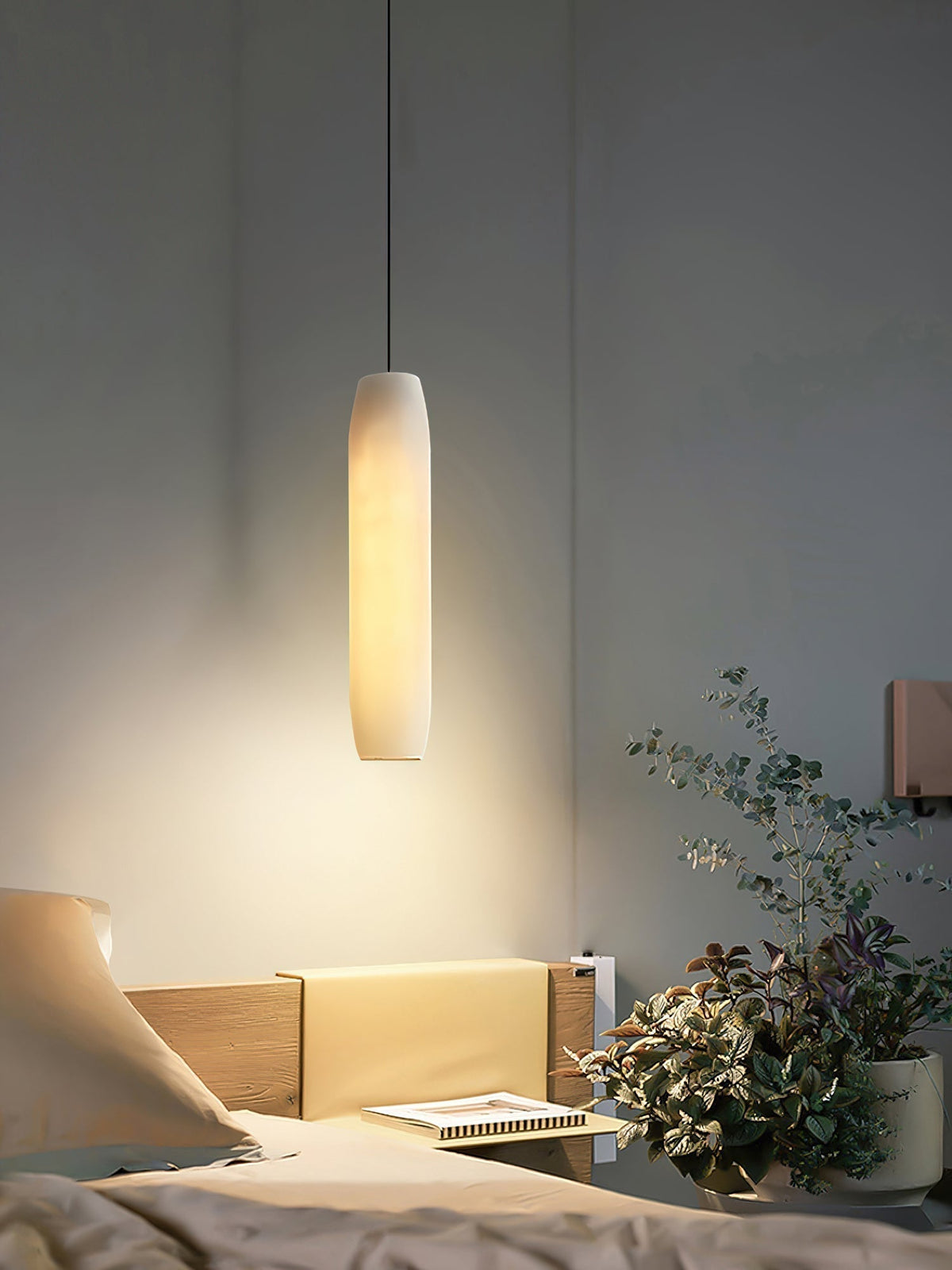 Orven Flute lampă suspendată modernă, minimalistă din alabastru