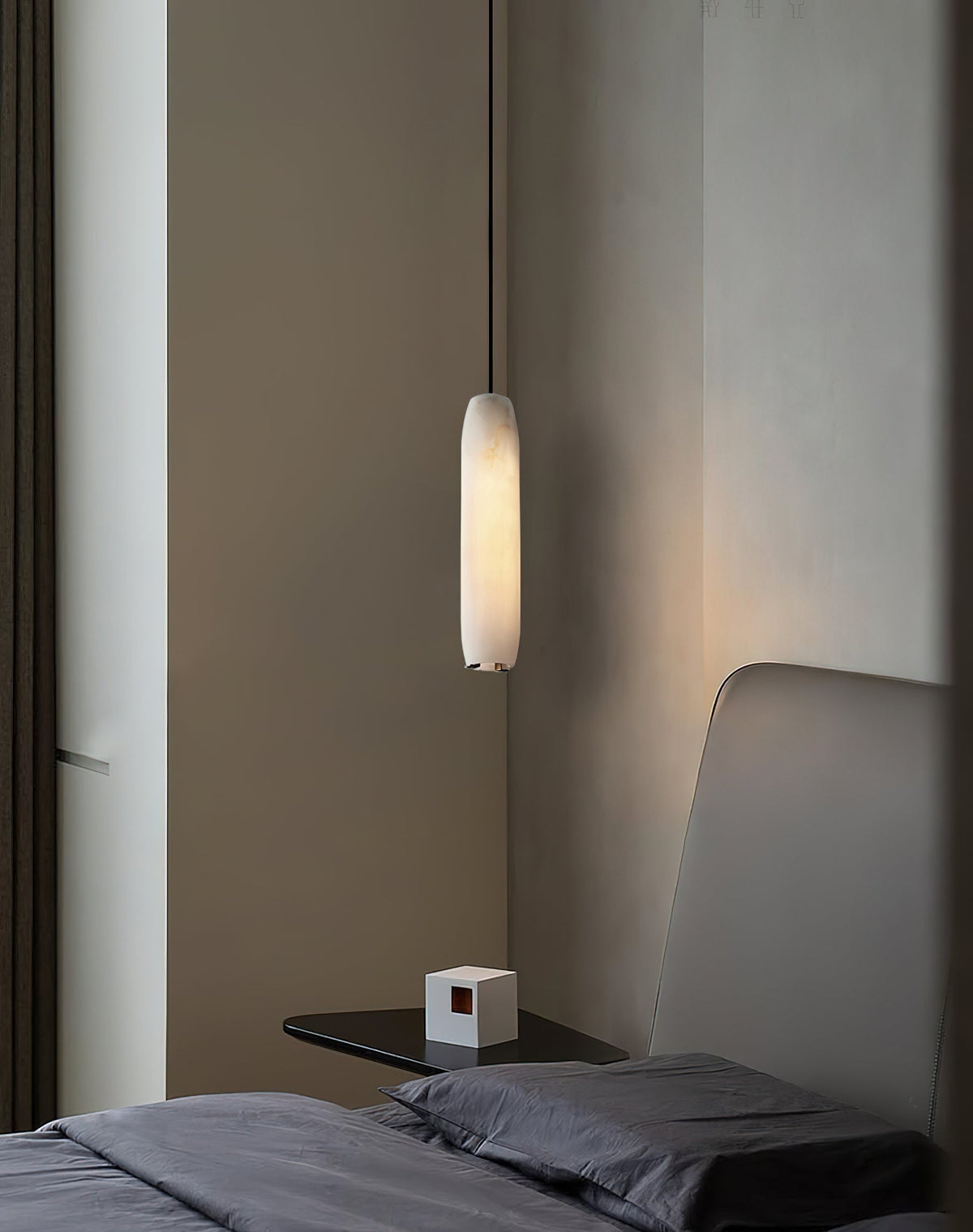 Orven Flute lampă suspendată modernă, minimalistă din alabastru