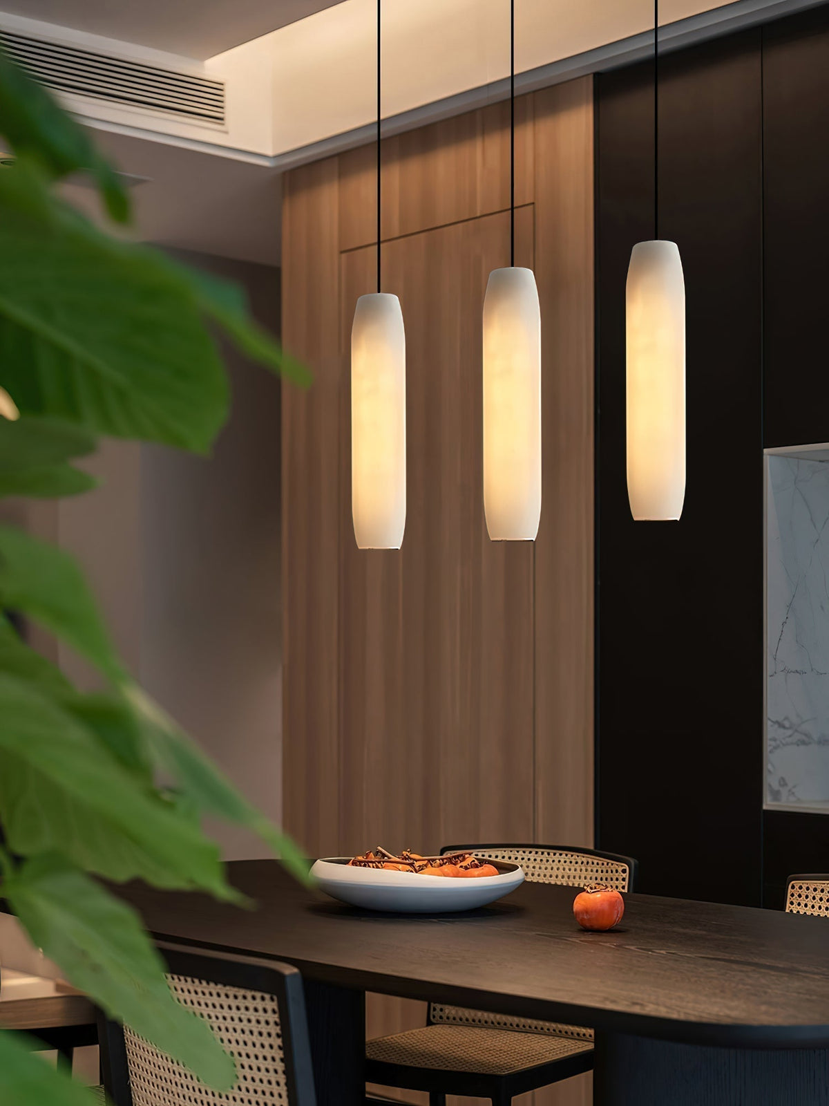 Orven Flute lampă suspendată modernă, minimalistă din alabastru