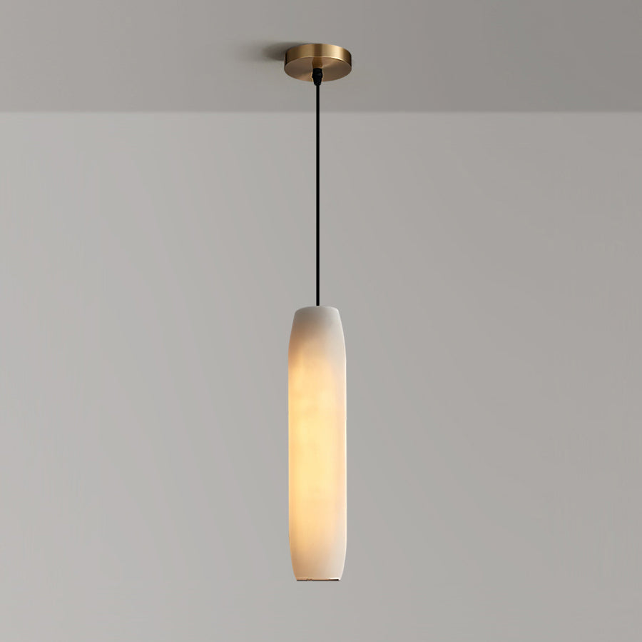 Orven Flute lampă suspendată modernă, minimalistă din alabastru