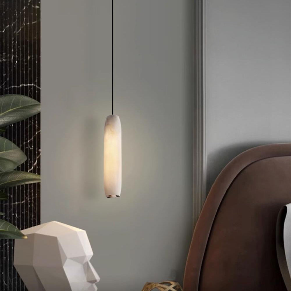 Orven Flute lampă suspendată modernă, minimalistă din alabastru