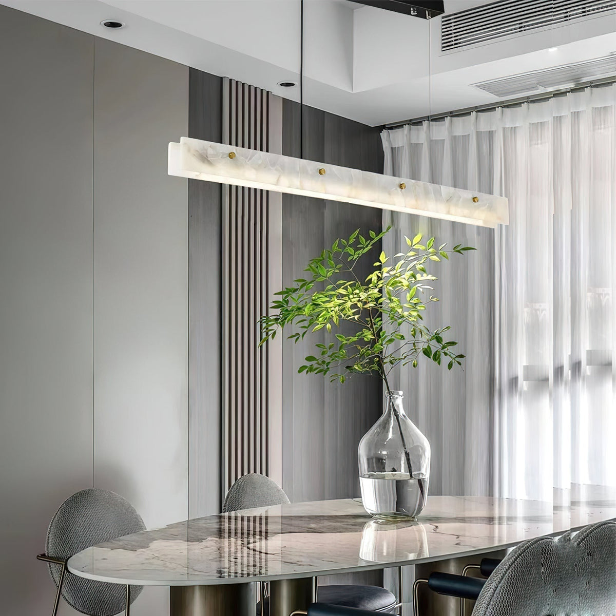 Vexor LED lampă suspendată modernă, liniară din alabastru