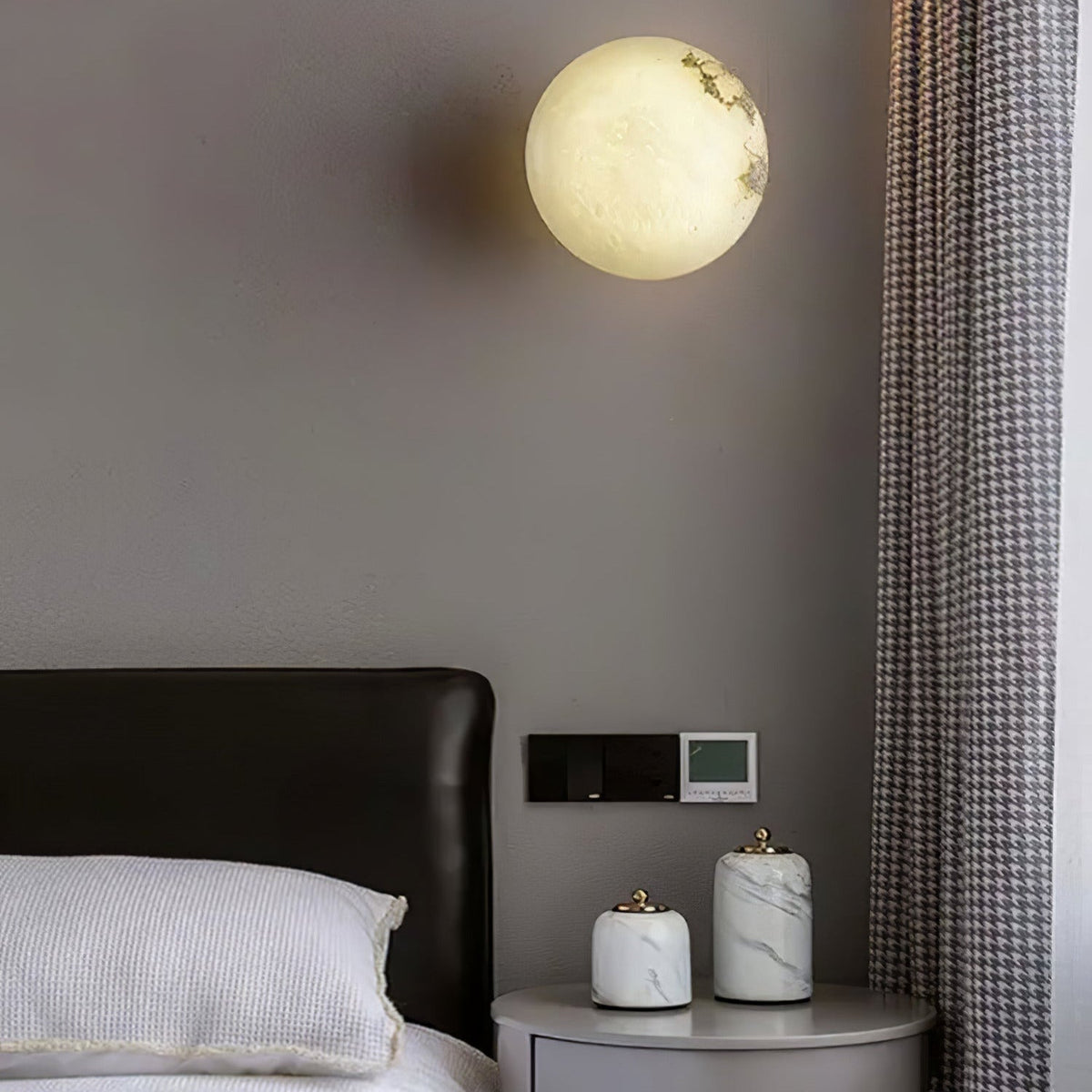 Lynq alabastru Mini Orb aplică de perete