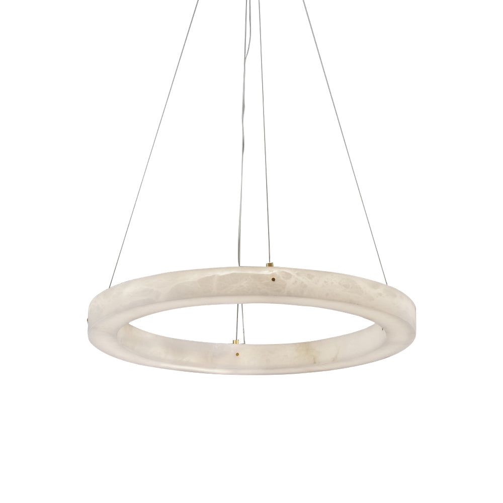Plotuvyn candelabru din alabastru, postmodern, de lux, în formă de inel