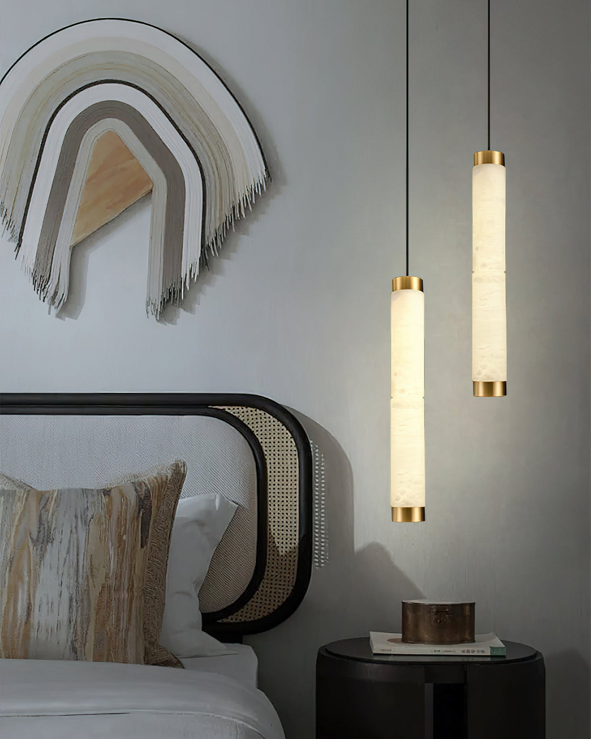 Plotuvyi modern Strip alabastru lampă suspendată