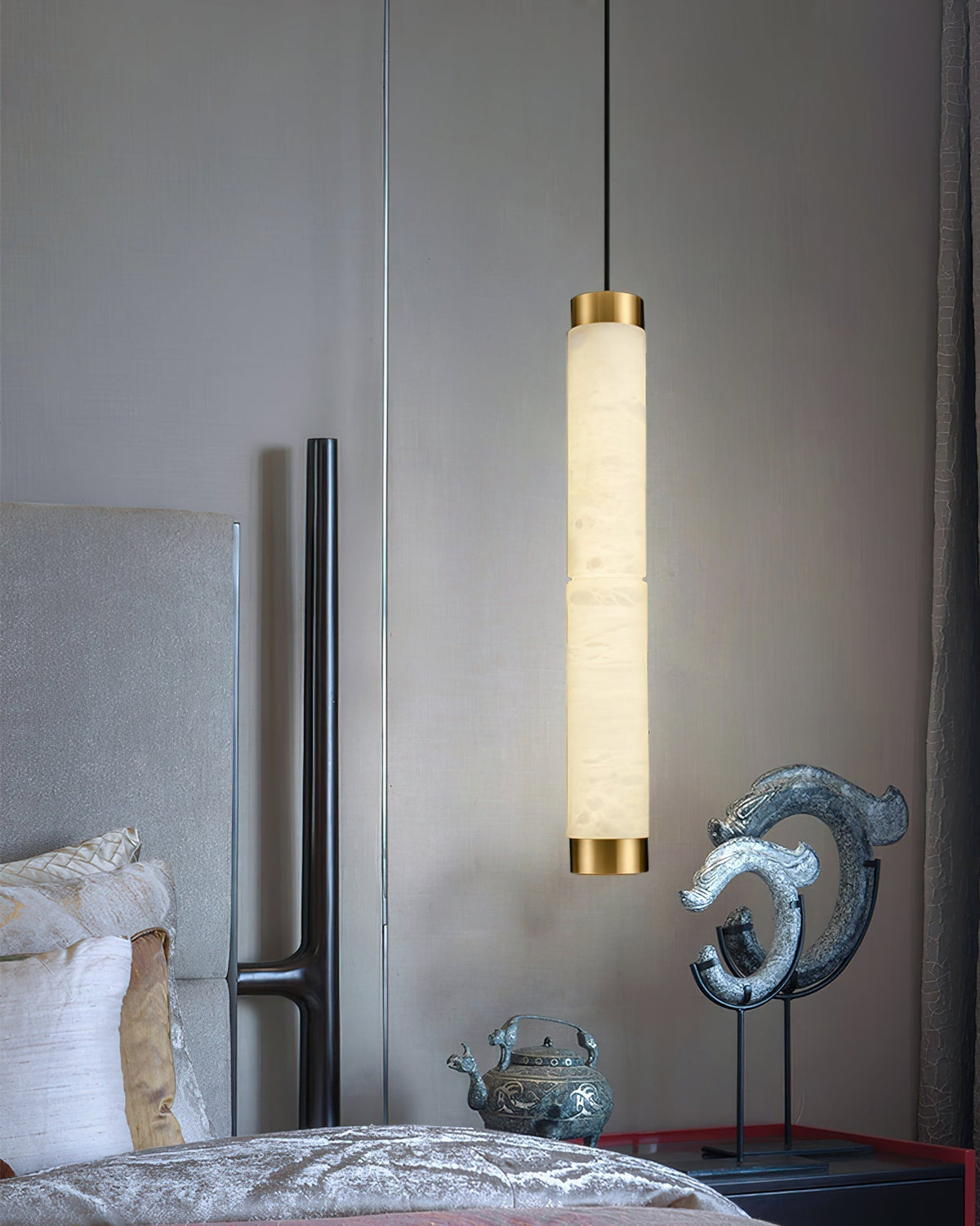 Plotuvyi modern Strip alabastru lampă suspendată
