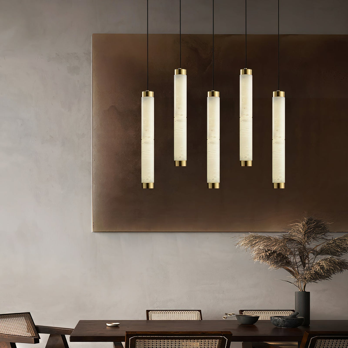 Plotuvyi modern Strip alabastru lampă suspendată
