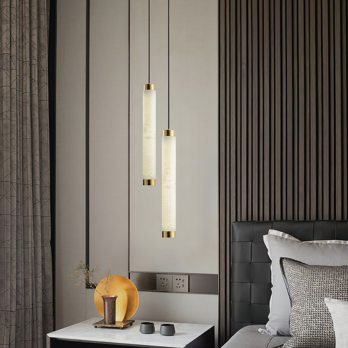 Plotuvyi modern Strip alabastru lampă suspendată