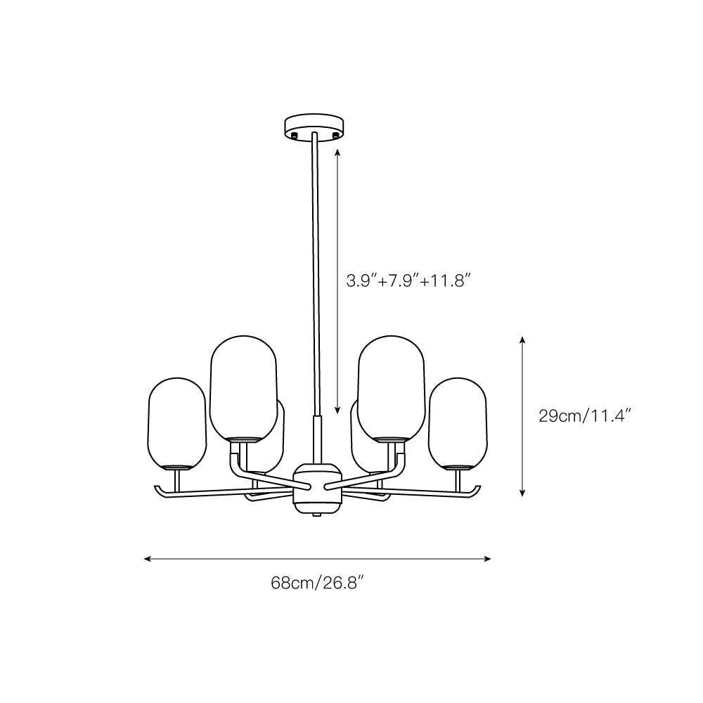 Sifuvyn candelabru din sticlă, modern, geometric