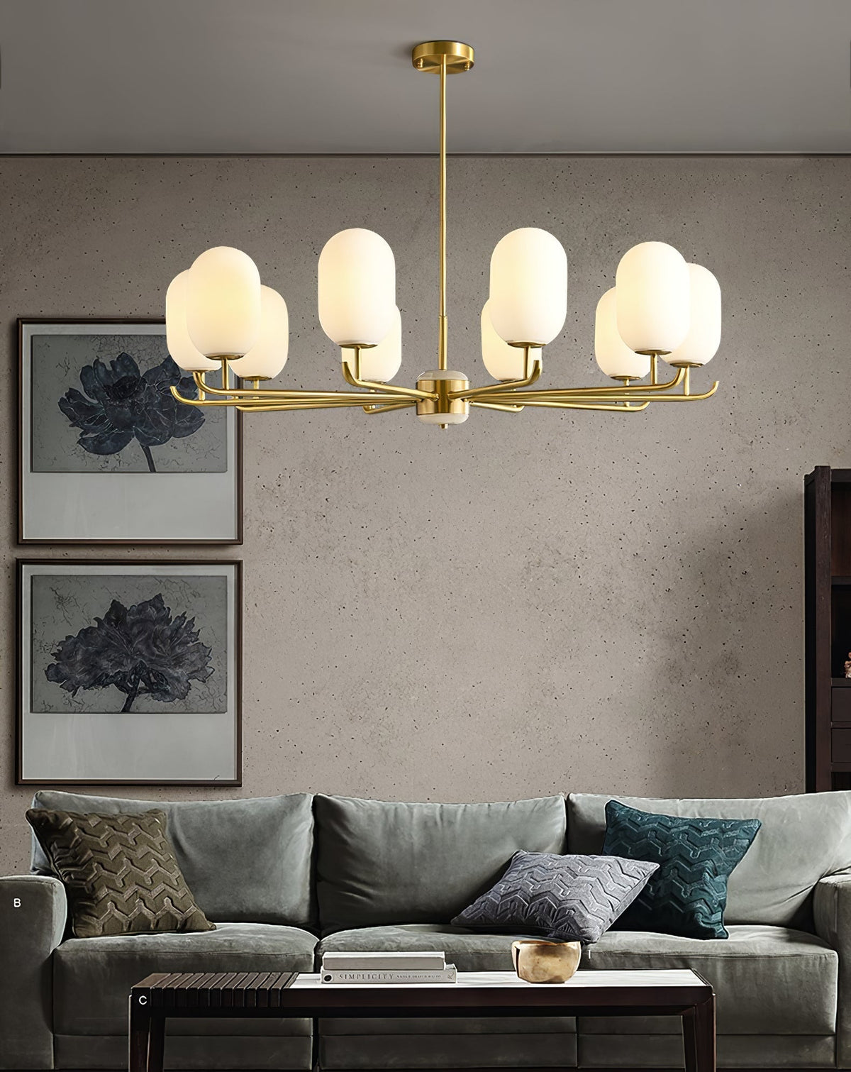 Sifuvyn candelabru din sticlă, modern, geometric