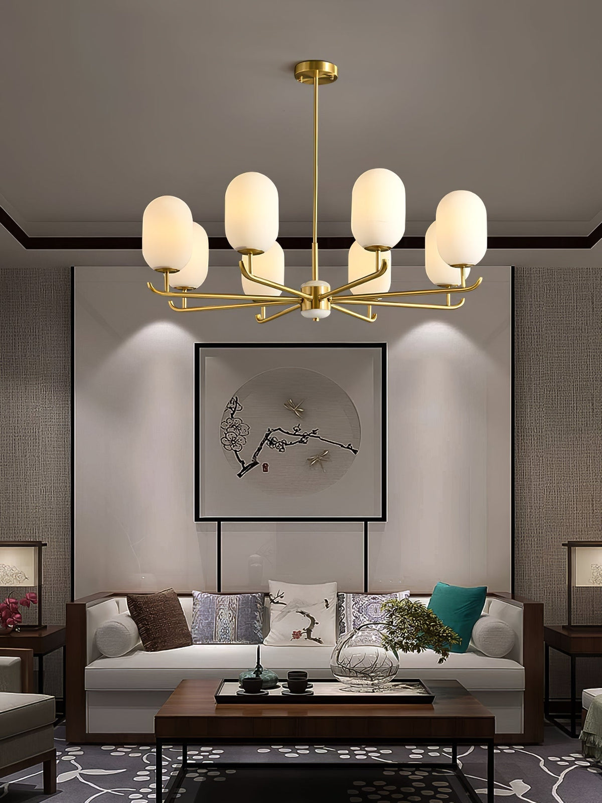 Sifuvyn candelabru din sticlă, modern, geometric