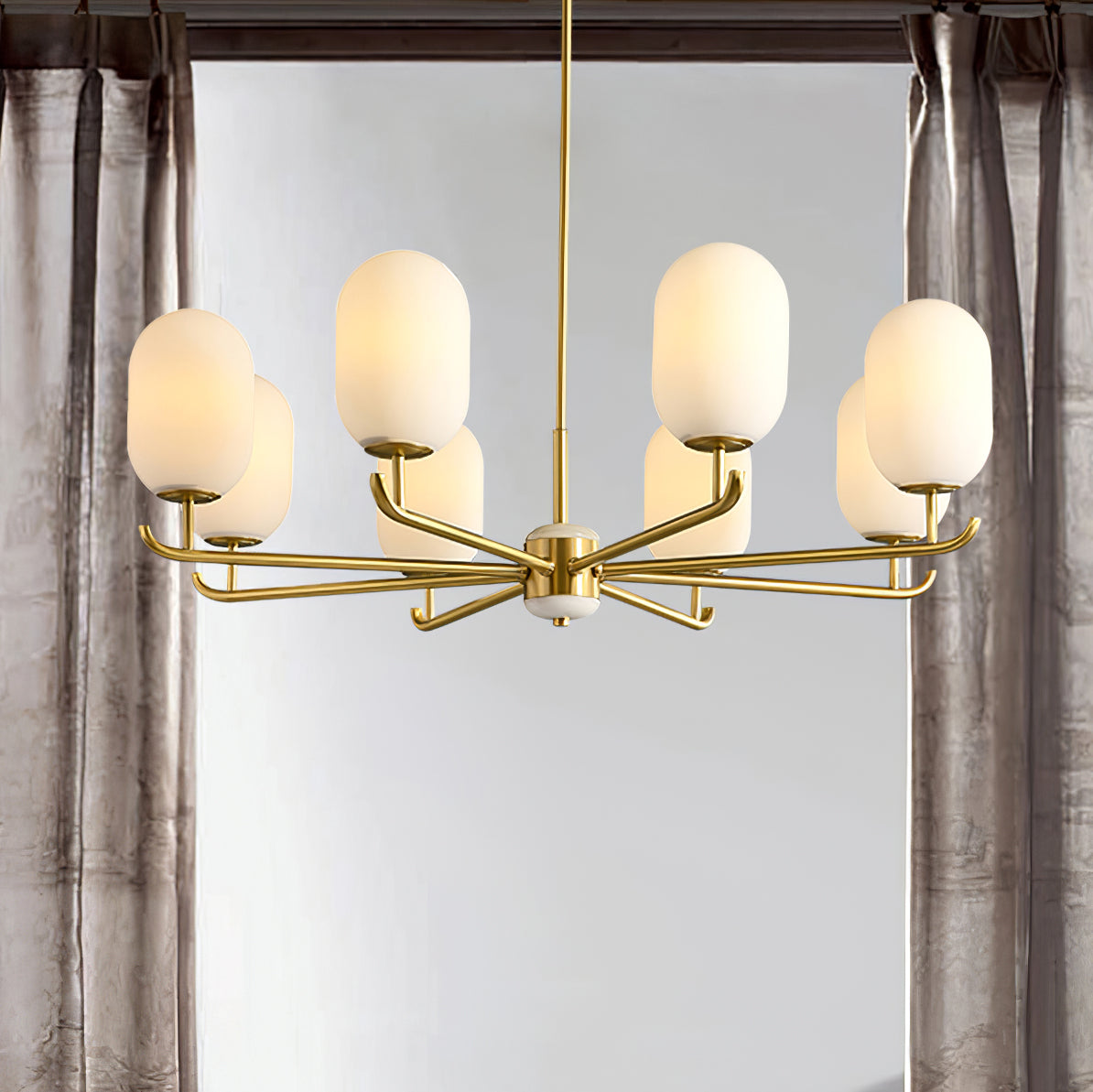 Sifuvyn candelabru din sticlă, modern, geometric