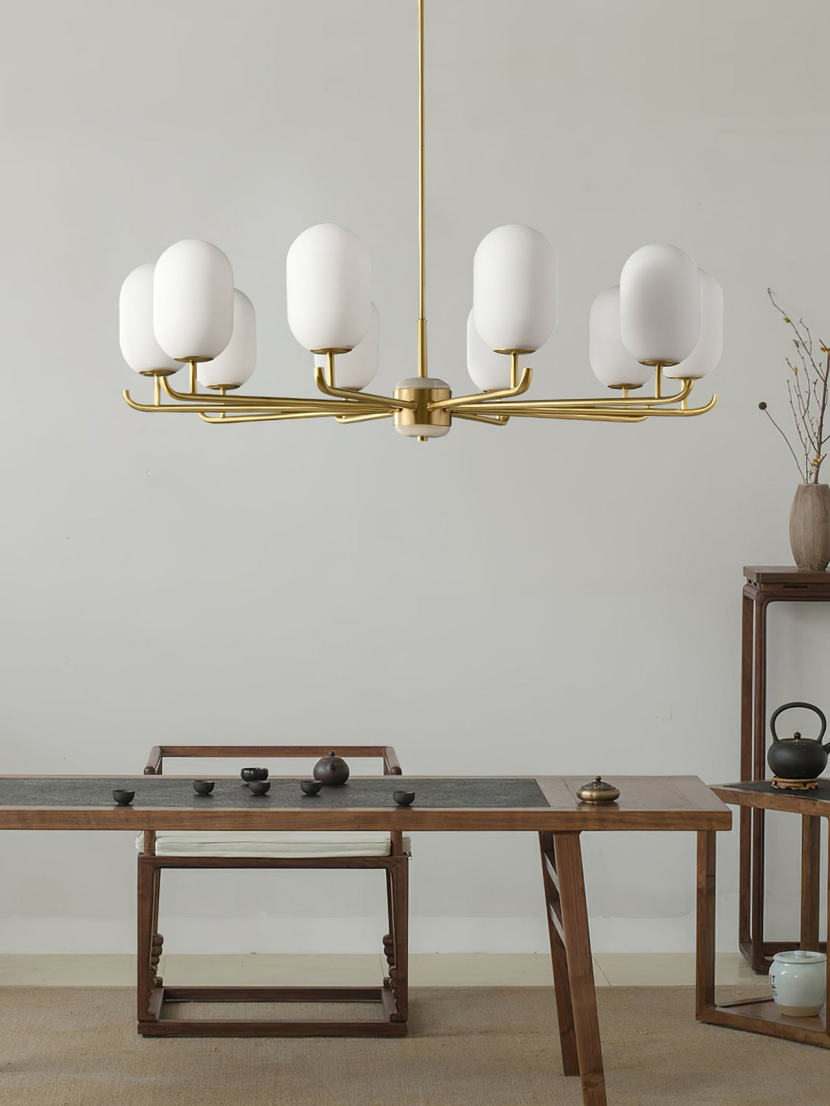 Sifuvyn candelabru din sticlă, modern, geometric