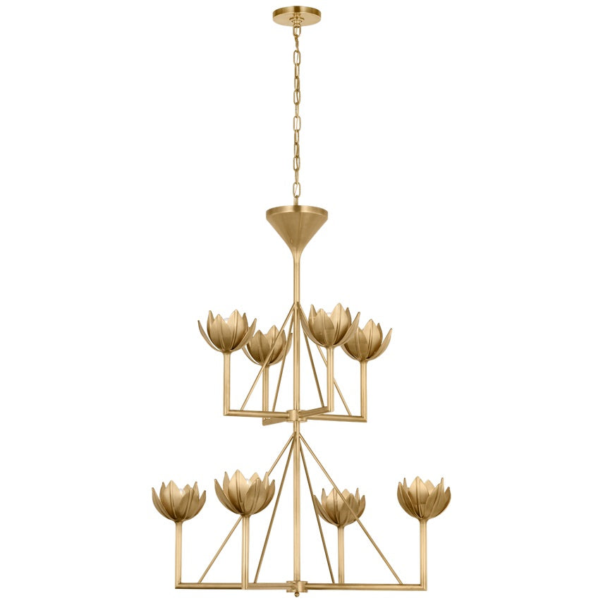 Alberto candelabru din alamă, modern, minimalist, floral