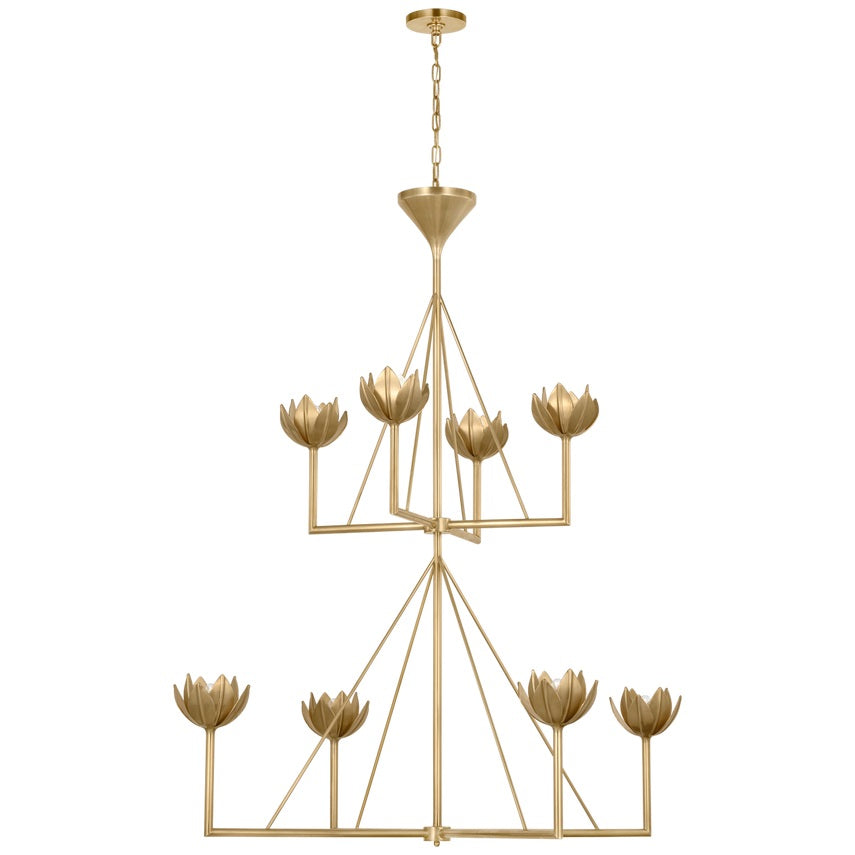 Alberto candelabru din alamă, modern, minimalist, floral