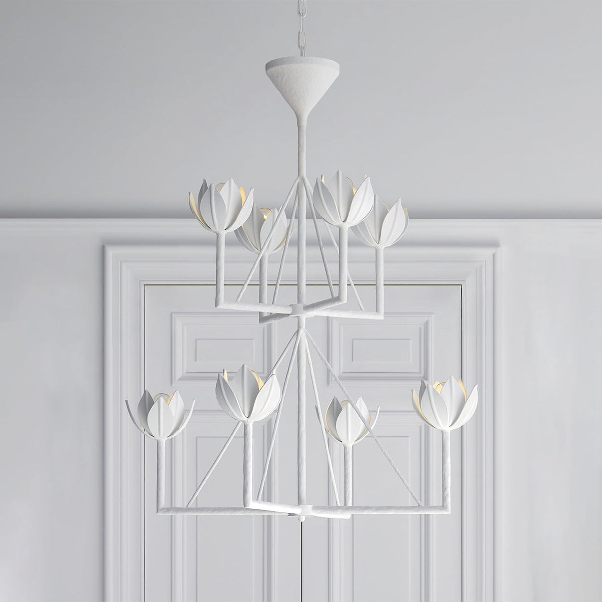 Alberto candelabru din alamă, modern, minimalist, floral