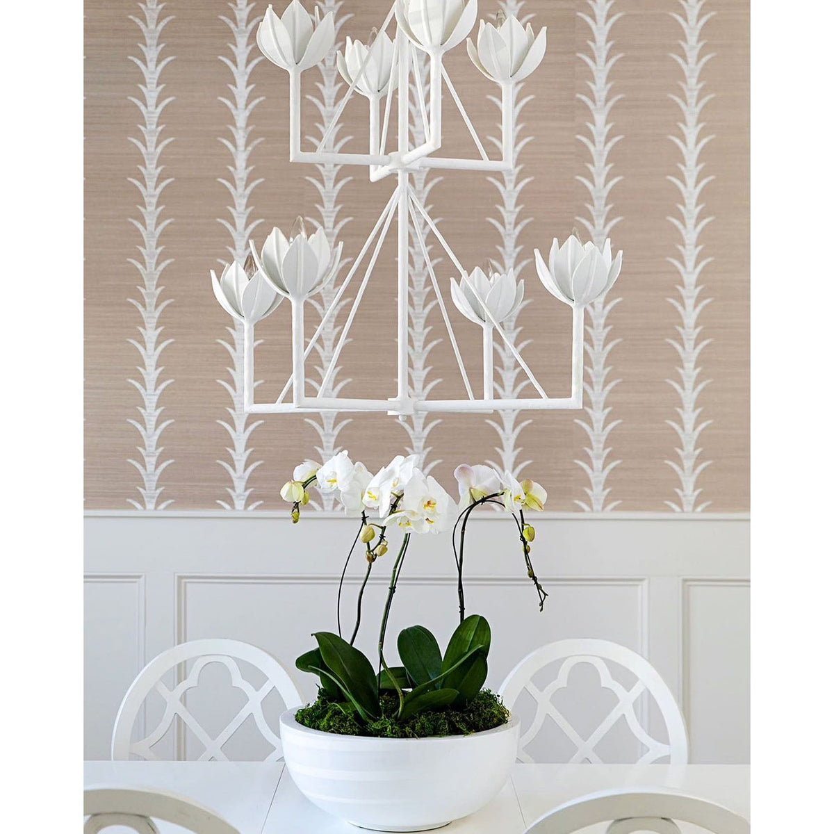 Alberto candelabru din alamă, modern, minimalist, floral