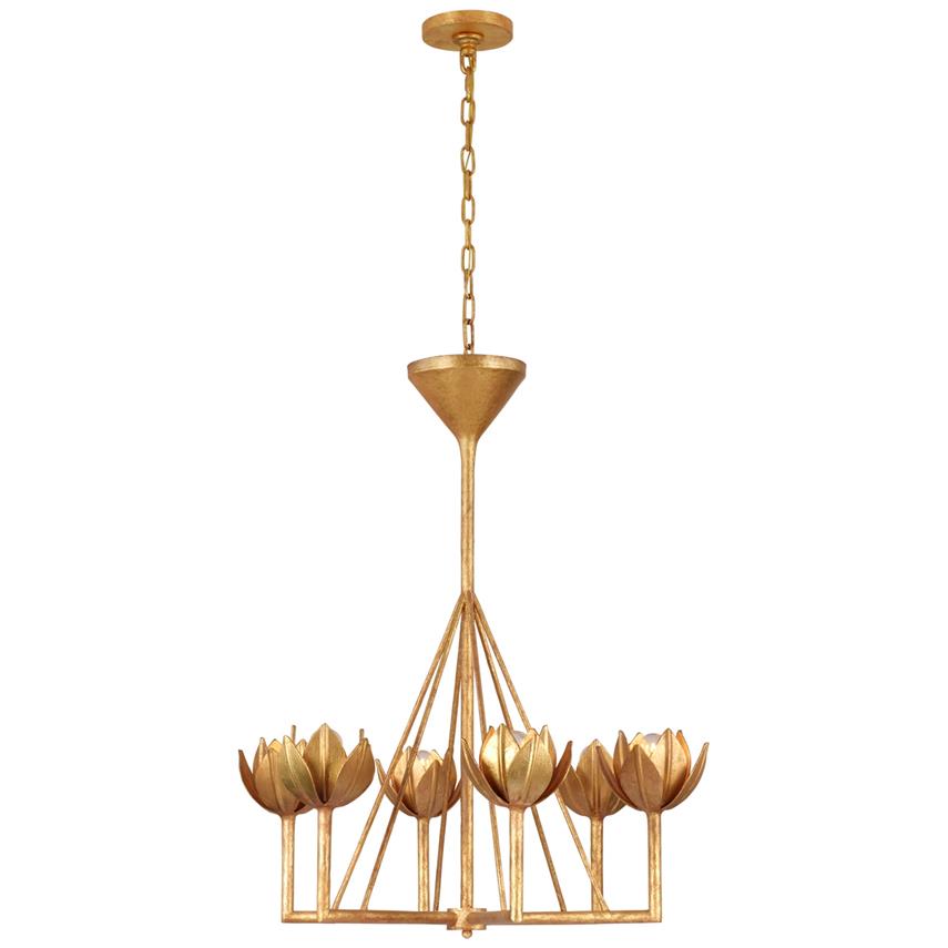Alberto candelabru din alamă, modern, minimalist, floral