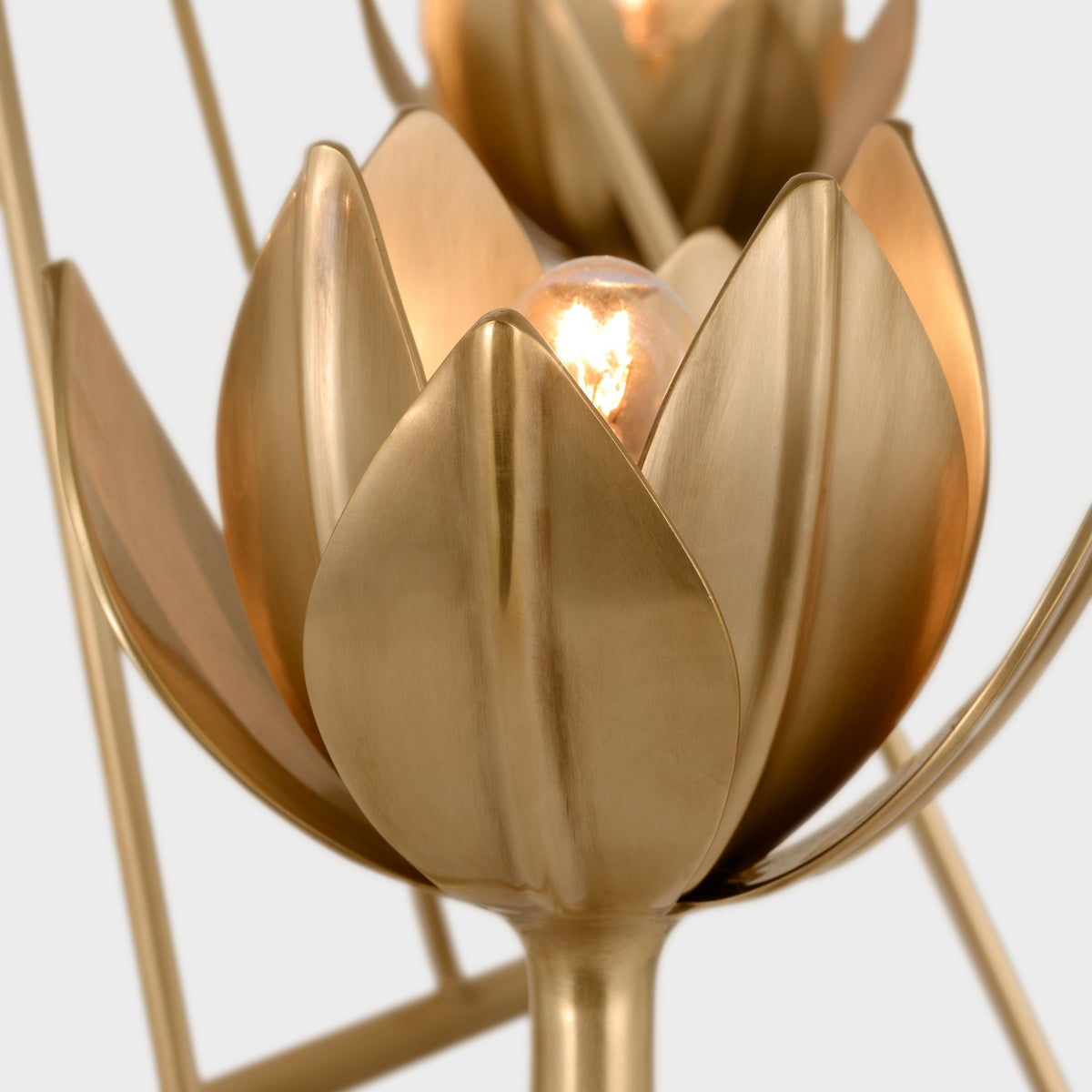 Alberto candelabru din alamă, modern, minimalist, floral