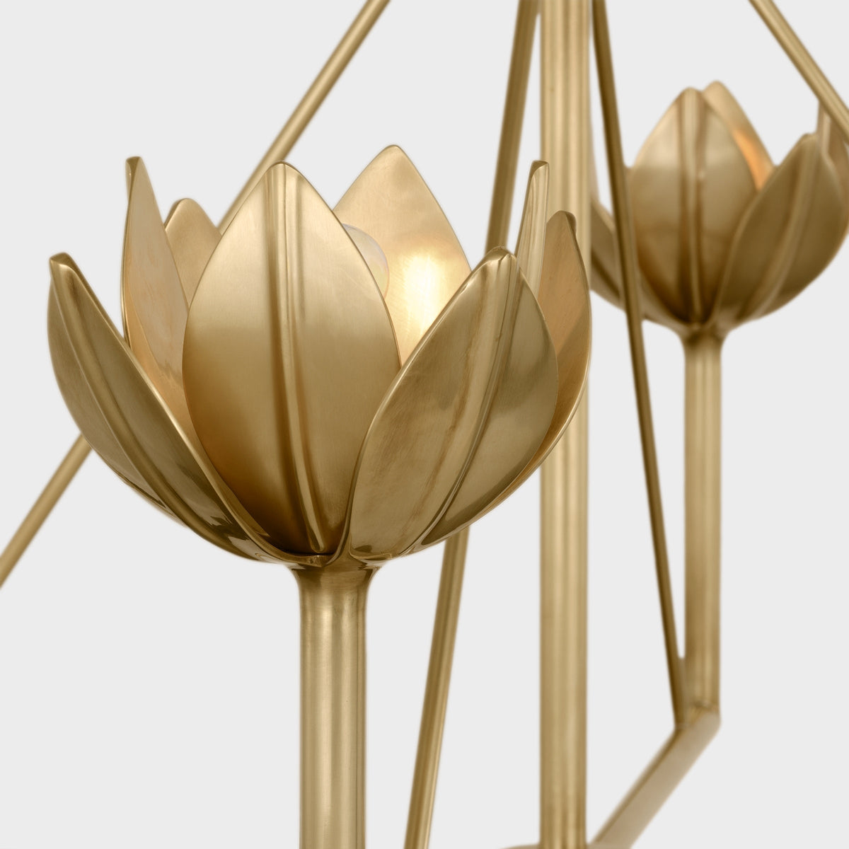 Alberto candelabru din alamă, modern, minimalist, floral