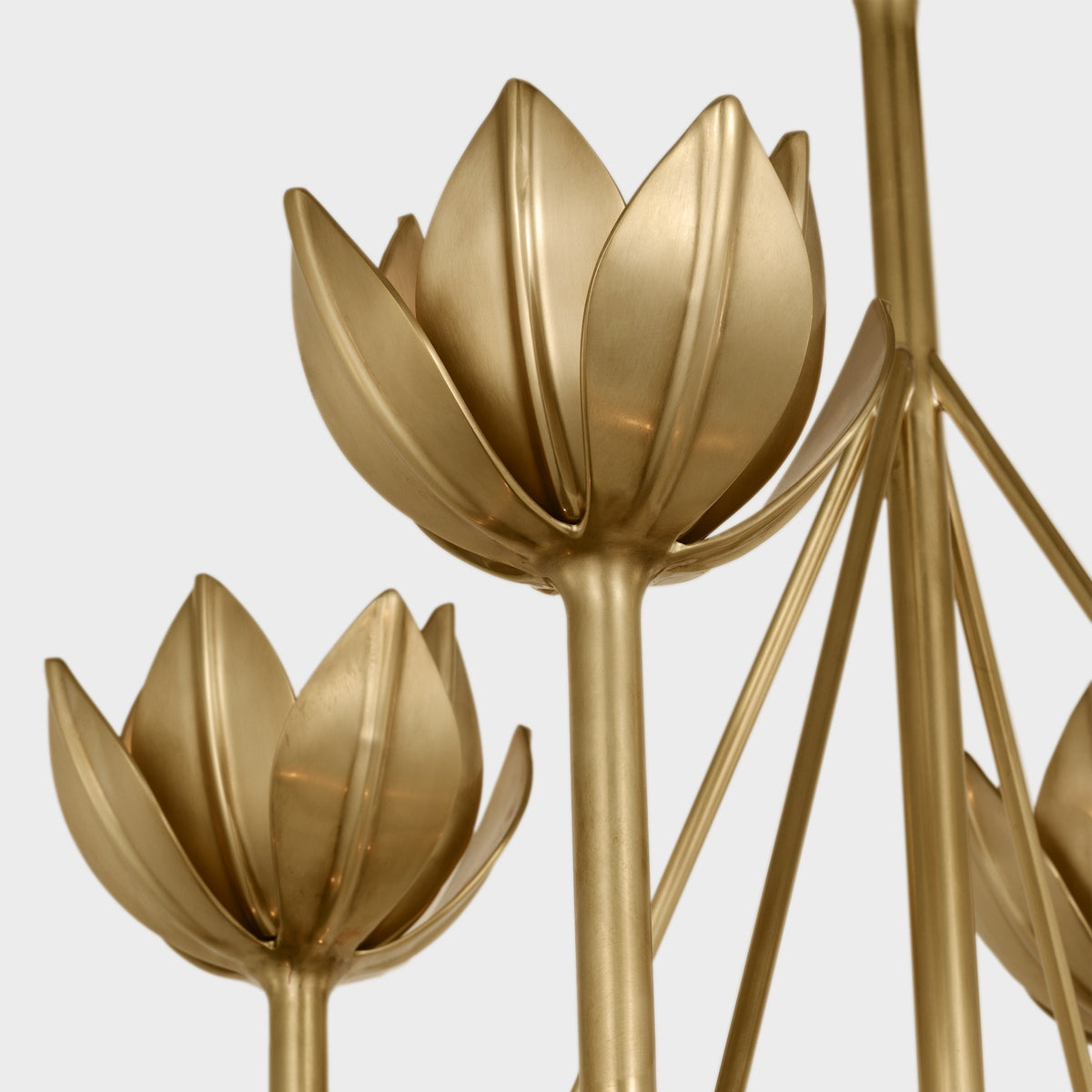 Alberto candelabru din alamă, modern, minimalist, floral