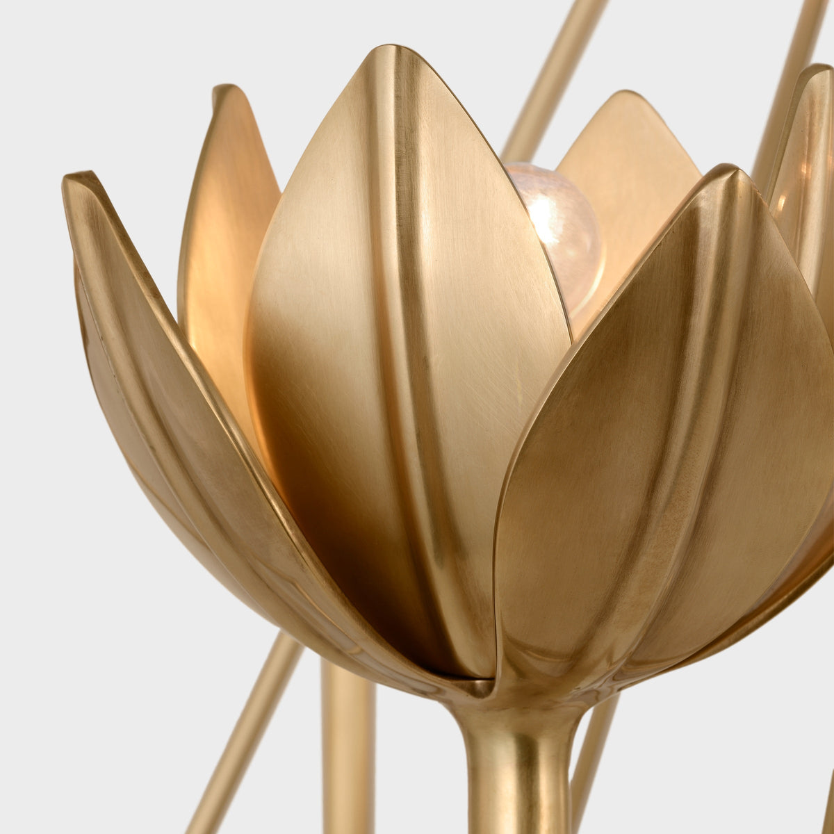 Alberto candelabru din alamă, modern, minimalist, floral