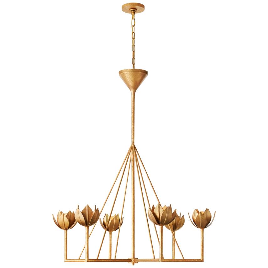 Alberto candelabru din alamă, modern, minimalist, floral