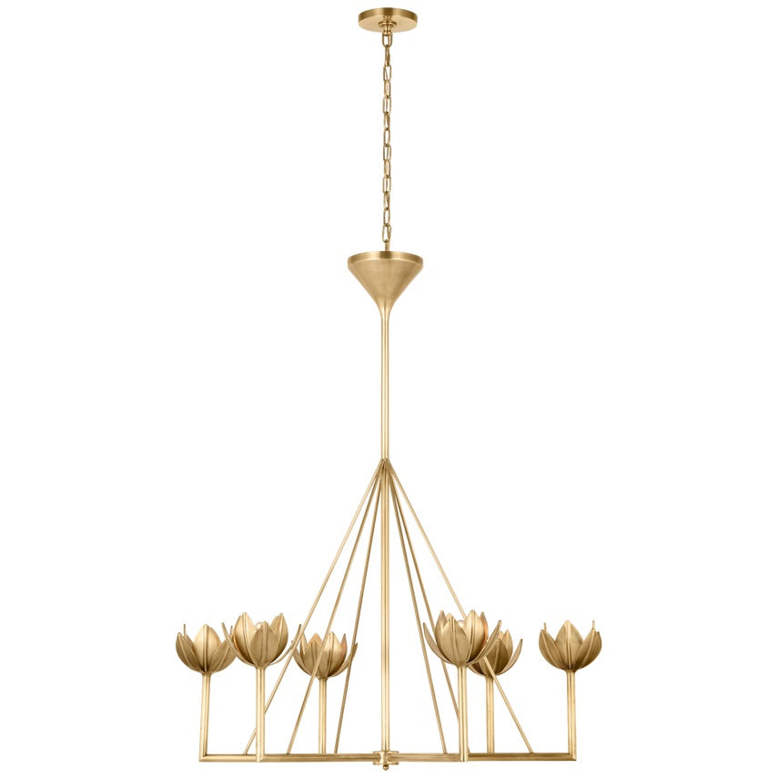 Alberto candelabru din alamă, modern, minimalist, floral