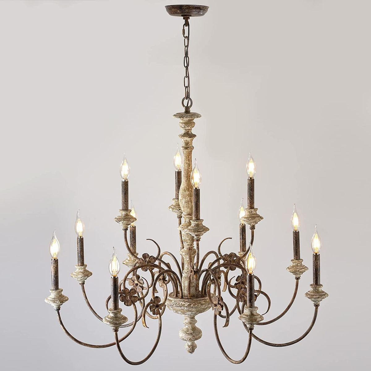Waegnuvyn candelabru din metal, tradițional, tip lumânare