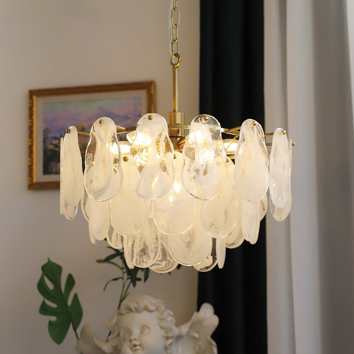 Nuvella candelabru din sticlă