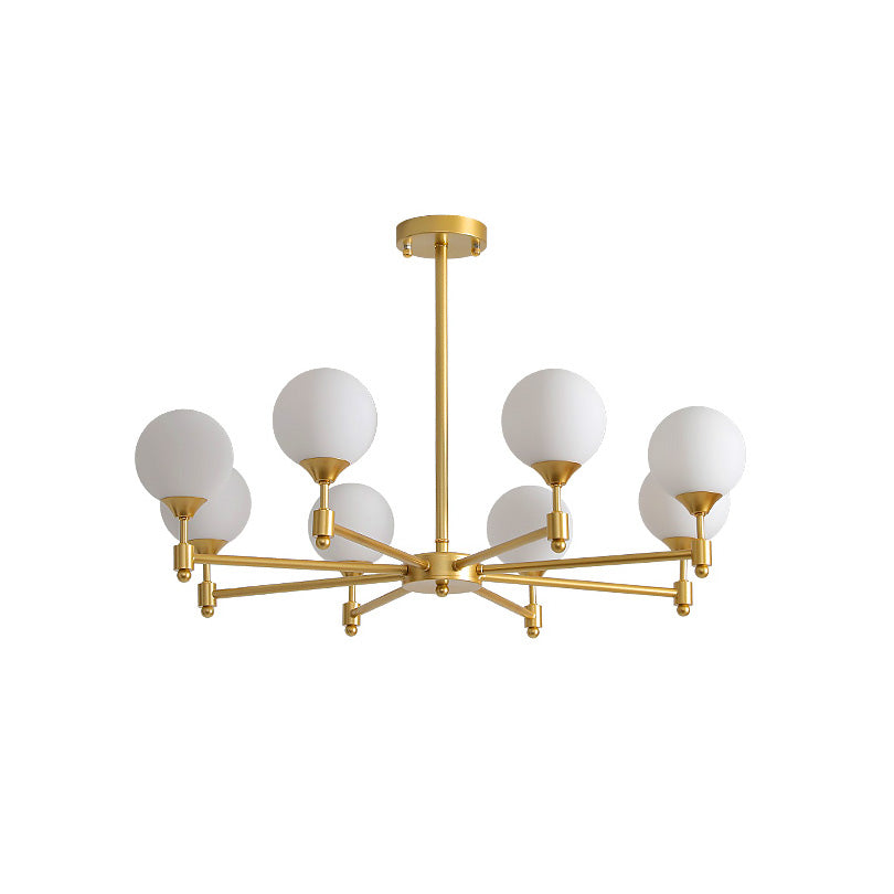 Vatnuvyi candelabru din sticlă, minimalist, cu glob