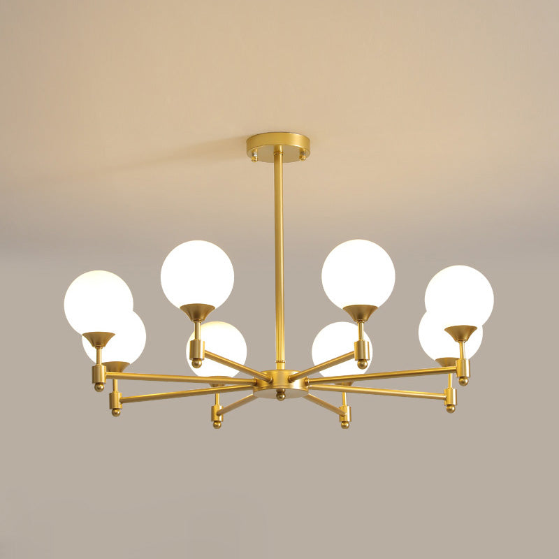 Vatnuvyi candelabru din sticlă, minimalist, cu glob